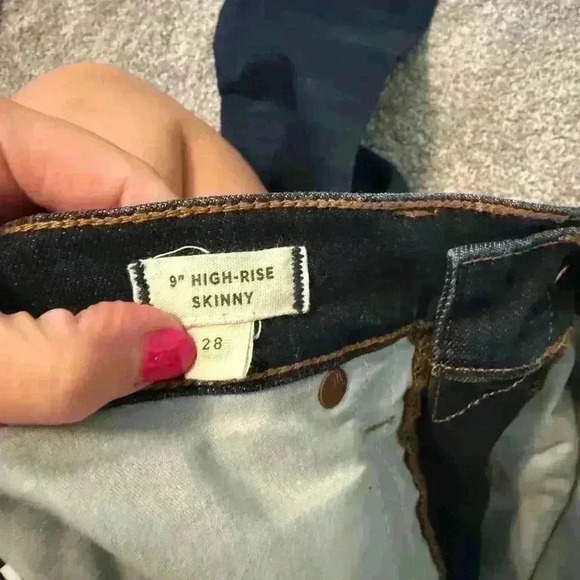 Madewell 9" High Rise Skinny Jeans Size 28 - Picture 4 of 5